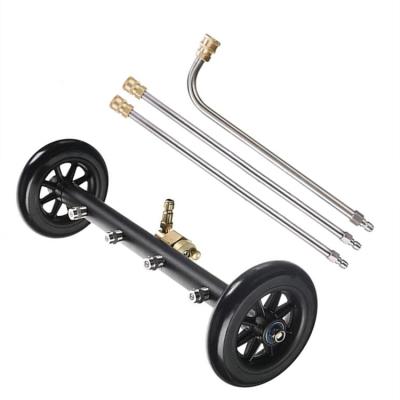 China Stainless Steel Pressure Seal Undercarriage Remover - 16 Inch Water Broom, Power Seal Under Car Cleaning Kit, With Extension Wands for sale