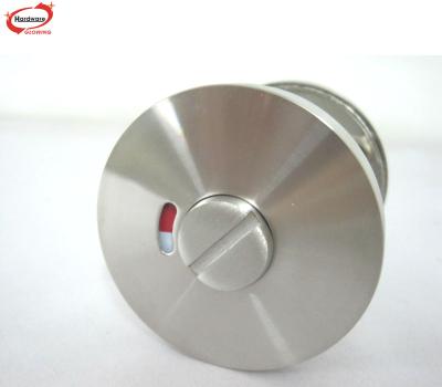 China Industrial stainless steel bathroom door knob handle knobset thumb turn WC indicator for sale