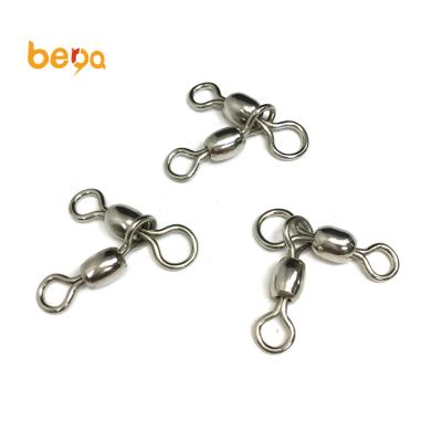 China Wholesale High Quality Stainless Steel Triangle Bearing Common Fishing Tackle Swivels for sale