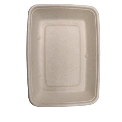 China Eco-friendly 100% Green Natural Disposable Disposable Dishes / Degradable Tableware Bagasse Sugar Cane Disposable Dishes For Home And Camping for sale