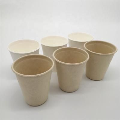 China 2 - 12 oz Bagasse Cup Biodegradable Bagasse Pulp Drinkware Sugarcane Eco-friendly Disposable Coffee Cup for sale