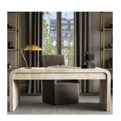 China Lucien de parchment individual work table office desk table home office wood modern minimalist luxury computer desk for sale