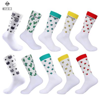 China Breathable Wholesale Moisture-wicking Seamless Combo Printing Air Sports Cycling Socks for sale