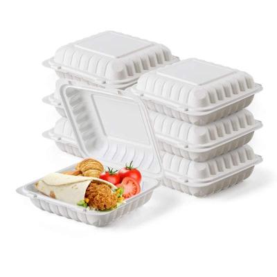 China Eco Microwavable Take Out To Go Boxes Takeout Food Trays Lunch 9