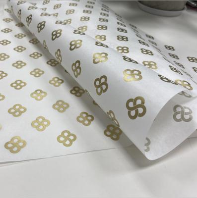 China Recycled Materials Brand Logo Printed 17g Kraft Paper , Customized Tissue Paper With Company Logo for sale