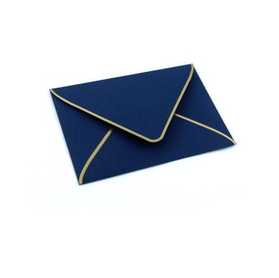 China Environmentally Friendly Manufacturer Custom Branded Logo Gold Foil Gift Card Paper Envelope for sale