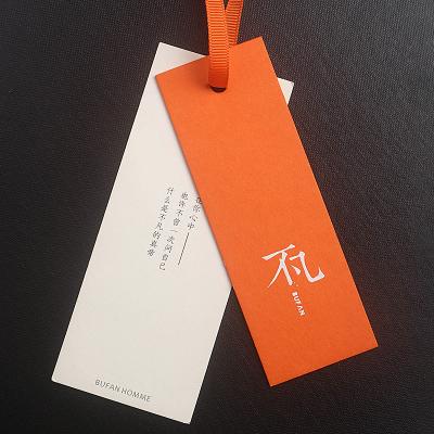 China Cheap Viable Custom Design Paper Garment Hang Tag Die Cut String Hang Tag For Clothing for sale