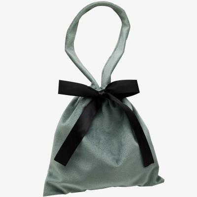 China Recyclable Storage Bag Portable Cell Phone Jewelry Cosmetic Drawstring Bag Velvet Bag for sale