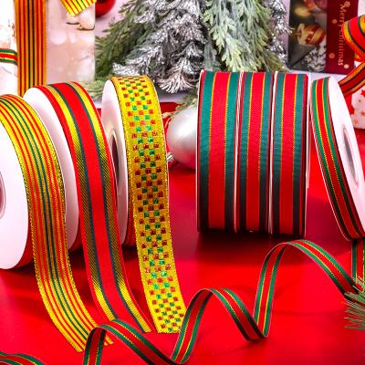 China Hot Silver High Tenacity Christmas Ribbon Bow Gift Decoration Ribbon Cake Baking Ribbon for sale