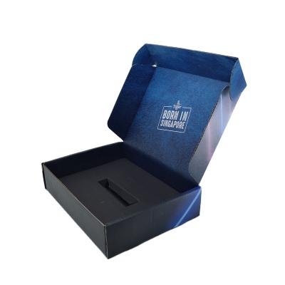 China Recycled Materials Customized Craft Paper Box Brown Foldable Recycled Cardboard Paper Boxes For Garment for sale