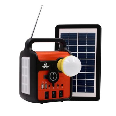 China Popular Easy Power EP-371 Africa Garden Solar Lighting Kit Small Portable Led Solar Power Light Kit For Home Emergency Light for sale