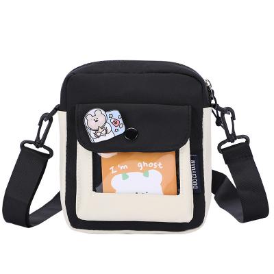 China Children's Pure Fresh Zero Wallet Bag Waterproof Korean Cute Girl Cross - Body Bag Leisure Cartoon Small Square Bags For Children for sale