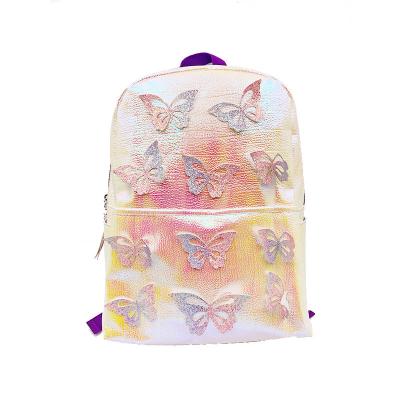 China Wholesale Custom 3D Kids Waterproof Backpack Fashion Butterfly Girls School Bag for sale