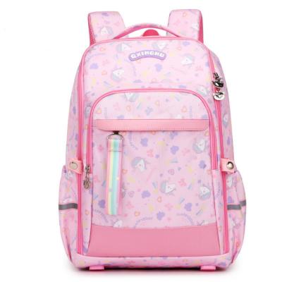 China 2021 hot sale lovely stress reduction cartoon school bag waterproof with fashion heat transfer flower material for girls backpack for sale