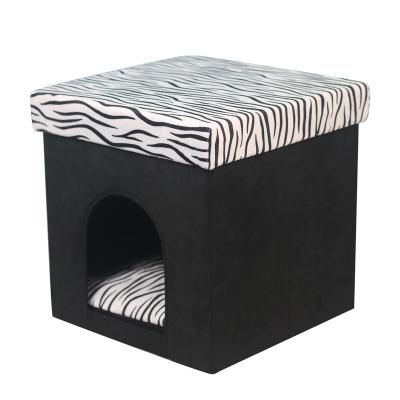 China Foldable Design Cat Bed House RTS Cat House Multi Color Portable Indoor Cave Windproof Bedroom for sale