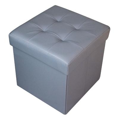 China Removable Cover Storage Stool Stool High Quality Canvas Foldable Sitting Box For Living Room for sale