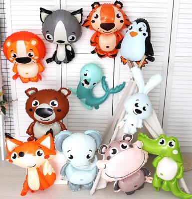 China Morden Kids Cartoon Cute Inflatable Gift Decoration Animal Shape Foil Balloon Animal Party Decoration for sale