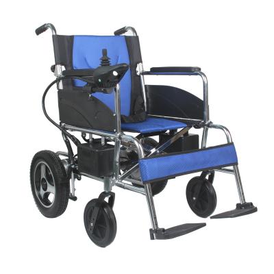 China Aluminum Alloy Power Wheelchair Cheap Price Portable Light Weight Aluminum Foldable Disabled Folding Wheelchair for sale