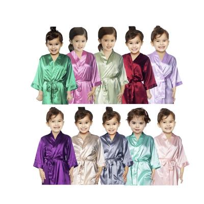 China QUICK DRY Multiple Colors Satin Kids Maxi Dresses For Boys And Girls for sale