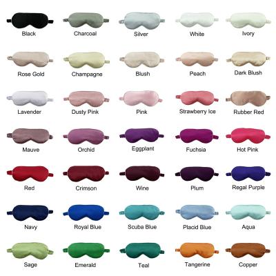 China Shading Wholesale Lightweight Silky Soft Like Comfortable Satin Eye Mask Sleep Mask Black Shading Sleep Eye Cover for sale