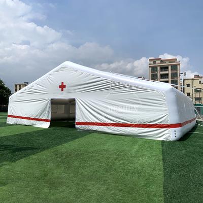 China Disinfection For School 2021 Medical Relief Tent High Quality Waterproof Medical Inflatable Portable Air Noise Tent Giant Tent for sale