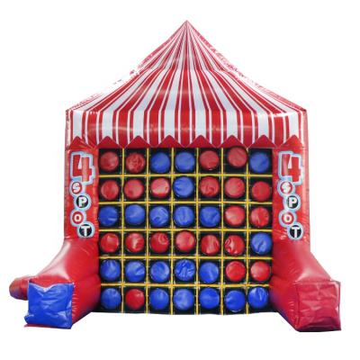 China Indoor and Outdoor Inflatable Sport Games Double Side 4 Spot 2.4 x 2 x 3m Inflatable Game and Tic Tac Toe for Kids and Adults Inflatable Games Carnival Party Interactive for sale