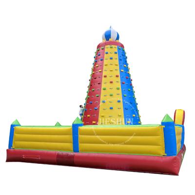 China Hot Selling Inflatable Climbing Climbing Rock Wall Indoor Inflatable Games PVC Outdoor Sport Wall On Amusement Park for sale