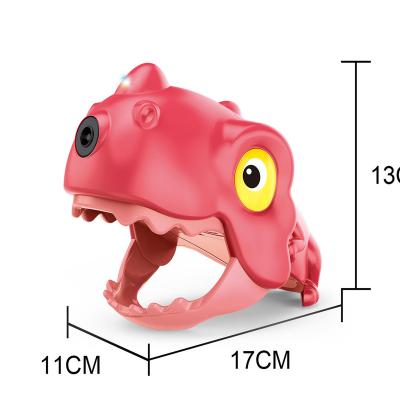 China Amazon Hot Selling Jet Bubble Water Kids Summer Soap Toy Dinosaur Bubble Machine with Music and Light for sale