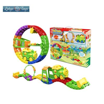 China Track Toys Hot Sale Cardboard Magic Train Set Hot Wheels Tracking Toys For Children for sale