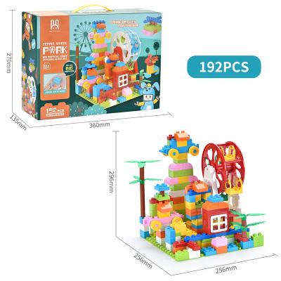 China DIY TOY 192pcs Large-particle Ferris Wheel DIY Puzzle Assembly Ferris Wheel Variety Building Blocks for sale