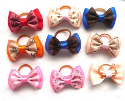 China Viable Classic Bowtie Bow Hairpin Dog Grooming Pet Hair Bows Pet Accessories for sale