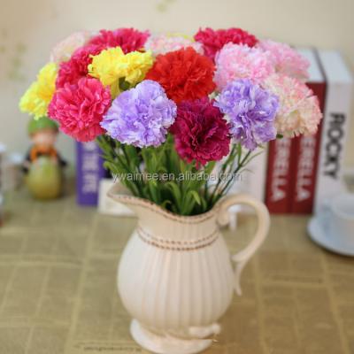 China High-Grade Silk Fabric For Carnation Cut Flower Prices 2014 Yiwu Aimee Supplies Decoration Touch Spray Real Carnation, Carnation Cut Flower Prices (AM-LY09) for sale