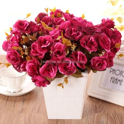 China High Grade Silk Fabric For Artificial Flower Rose Bud Yiwu Aimee 2015 New Products For Artificial Flower Bouquet Plastic Rose Bud (AM-LJ03) for sale