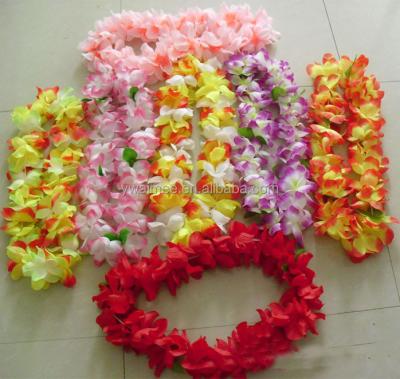 China 100% Polyester For Hawaii Flower Necklace Yiwu Aimee 2014 Hotsale Hawaiian Silk Flower Leis, Hawaii Flower Necklace (AM-HW01) for sale