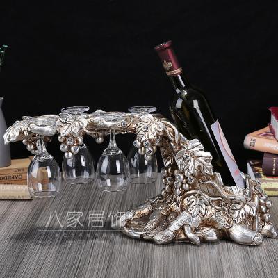 China Wine Type Artificial Wine Rack Bottle Resin Material Europe Style for sale