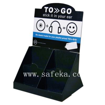 China Attractive Cardboard Counter Display stand ,Headphone promotional stand for sale