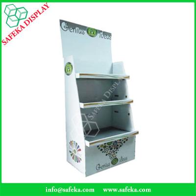 China Customized printing 3 tier Paper material FSDU Cardboard pop up Display and Rack for shelving for sale