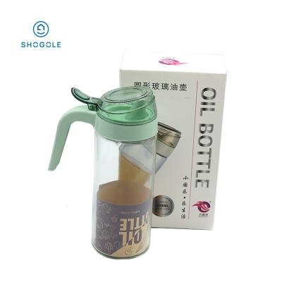 China Wholesale Steamable SHOGOLE 600ML manufacturers pp oil cruet with lid taste jar anti leak vinegar bottle soy sauce jar kitchen for sale