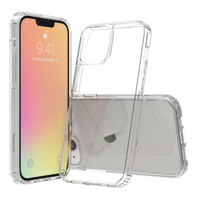 China New Protector Series Mobile Accessories For iPhone 13 Hard Clear TPU Hybrid 2 In 1 PC Clear Acrylic Cell Phone Case For iPhone 13 for sale