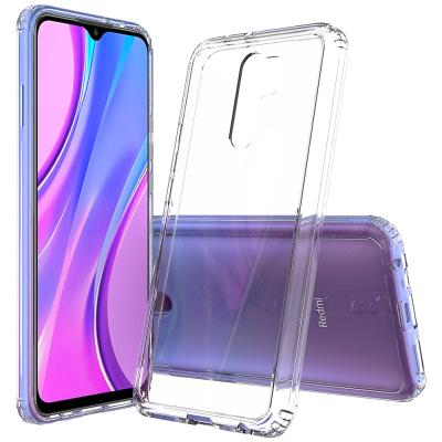 China Drop Protection For Redmi 9 Clear Case With TPU Bumper Back Cover Hybrid Mobile Phone Protective Case For Redmi 9 for sale