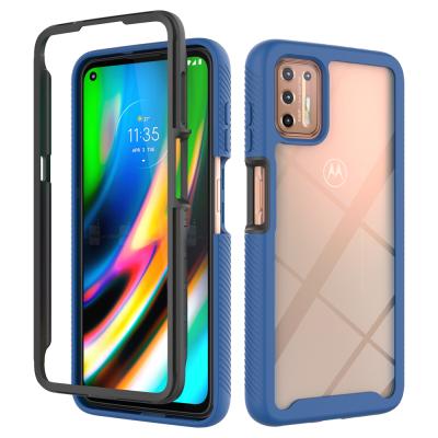 China Fanshion Acrylic Smartphone Cover TPU Case For Motorola G9 Plus Hybrid 2 In 1 Mobile PC TPU Cell Phone Case For Moto G9 PLUS for sale