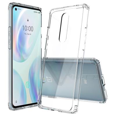 China Drop Protection Acrylic Back + TPU Frontier Hybrid Shockproof Phone Case For OnePlus 8 5G UW Hard Clear Case Cover For OnePlus 8 Verizon Version for sale