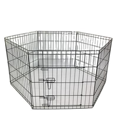 China Breathable Foldable Electroplating Line Outdoor Exercise Pens Panels Dog Fencing 8 Panels Dog Gates for sale