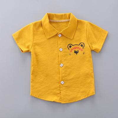 China Children Clothing Summer 2021 New Cute Boy's T-shirt Breathable Cotton Printed Cartoon Short Sleeve Baby Shirt Wholesale for sale