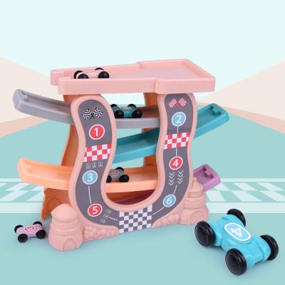 China Four-Layer Track Plastic Children's Educational Car Park Glider Children's Educational Fun Toys for sale