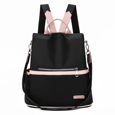 China Cheap Price Summer Girls Backpack Black Waterproof Nylon Fabric Backpack Student Girls Backpack for sale