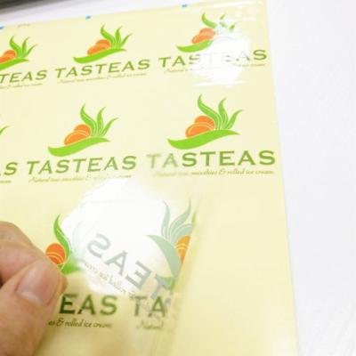 China Waterproof professional custom sticker label paper self-adhesive beverage tea cup label sticker printing for sale