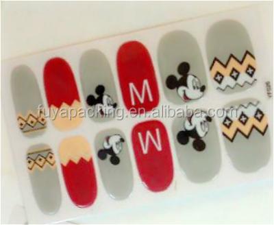 China Meaterial Fashion Cartoon Design Nail Art Nail Eco-friendly Stickers for sale