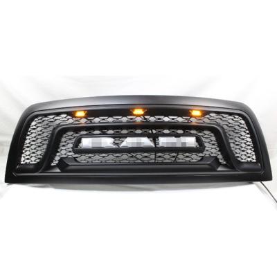 China Factory-direct hot sale 4X4 aftermarket accessories paint grills with LED ABS Matte Black Front Grill For Ram 2500 2010-2018 for sale