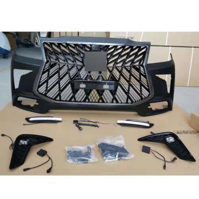 China Factory-direct Front Car Bumpers Off-Road ABS Black Plastic Accessories Body Kits For Fortuner 2016+ Lexus 570 Upgrade for sale